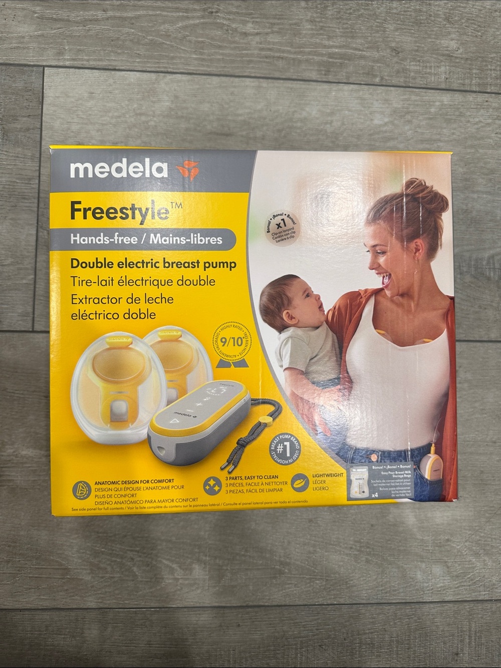 Medela Freestyle Double Electric Breast Pump - Yellow, White